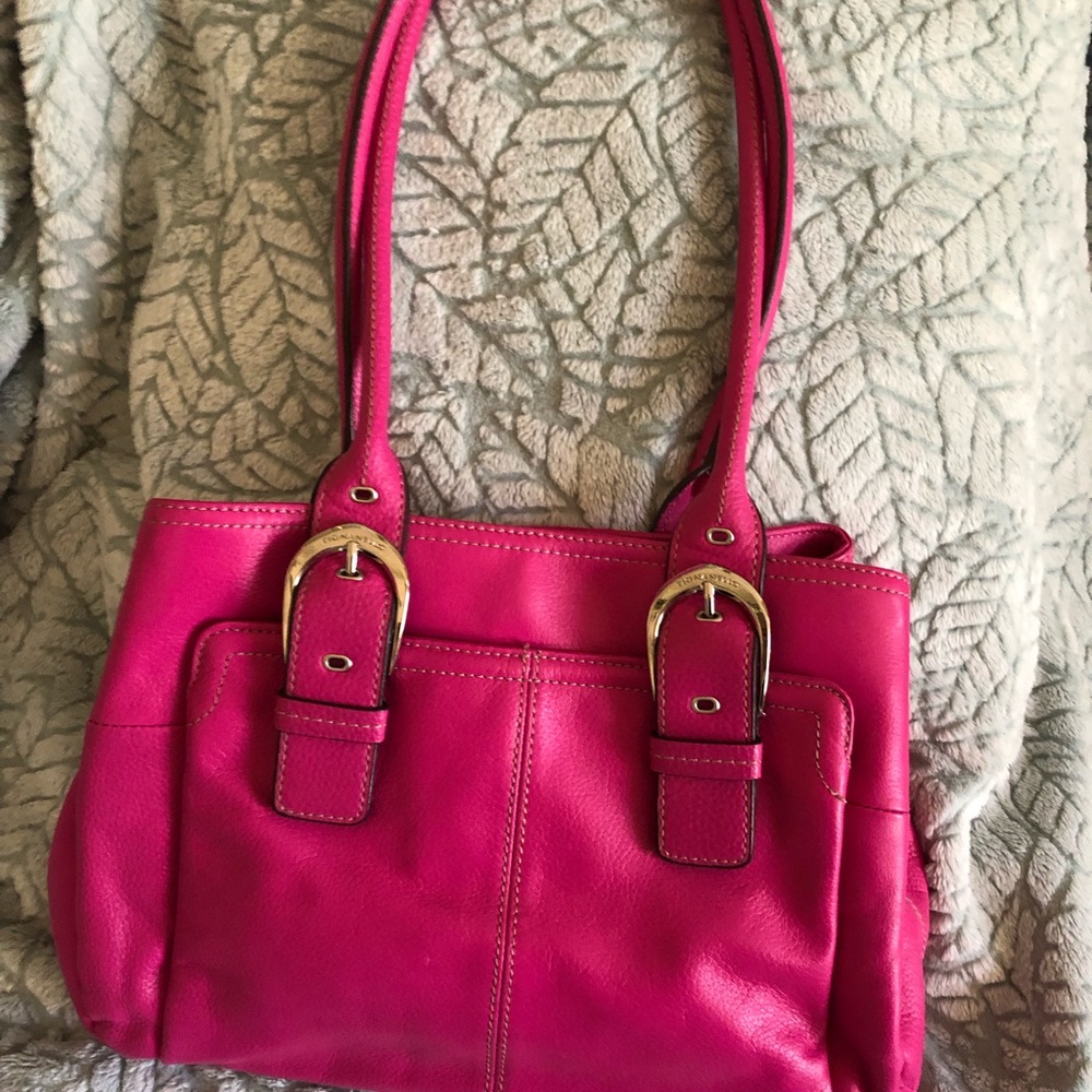 Tignamello fushia handbag. Leather